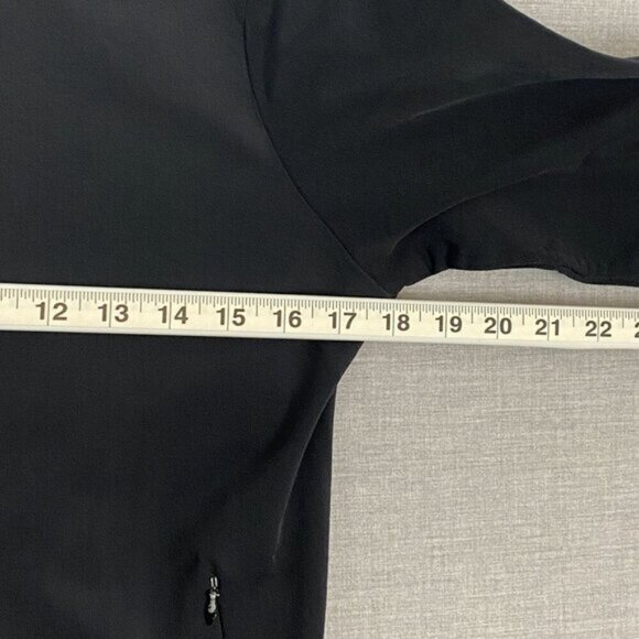 GAP Stretch Athletic Jacket Sz Large Black Full Zip Running Warm Up Sport Jacket - Picture 7 of 9